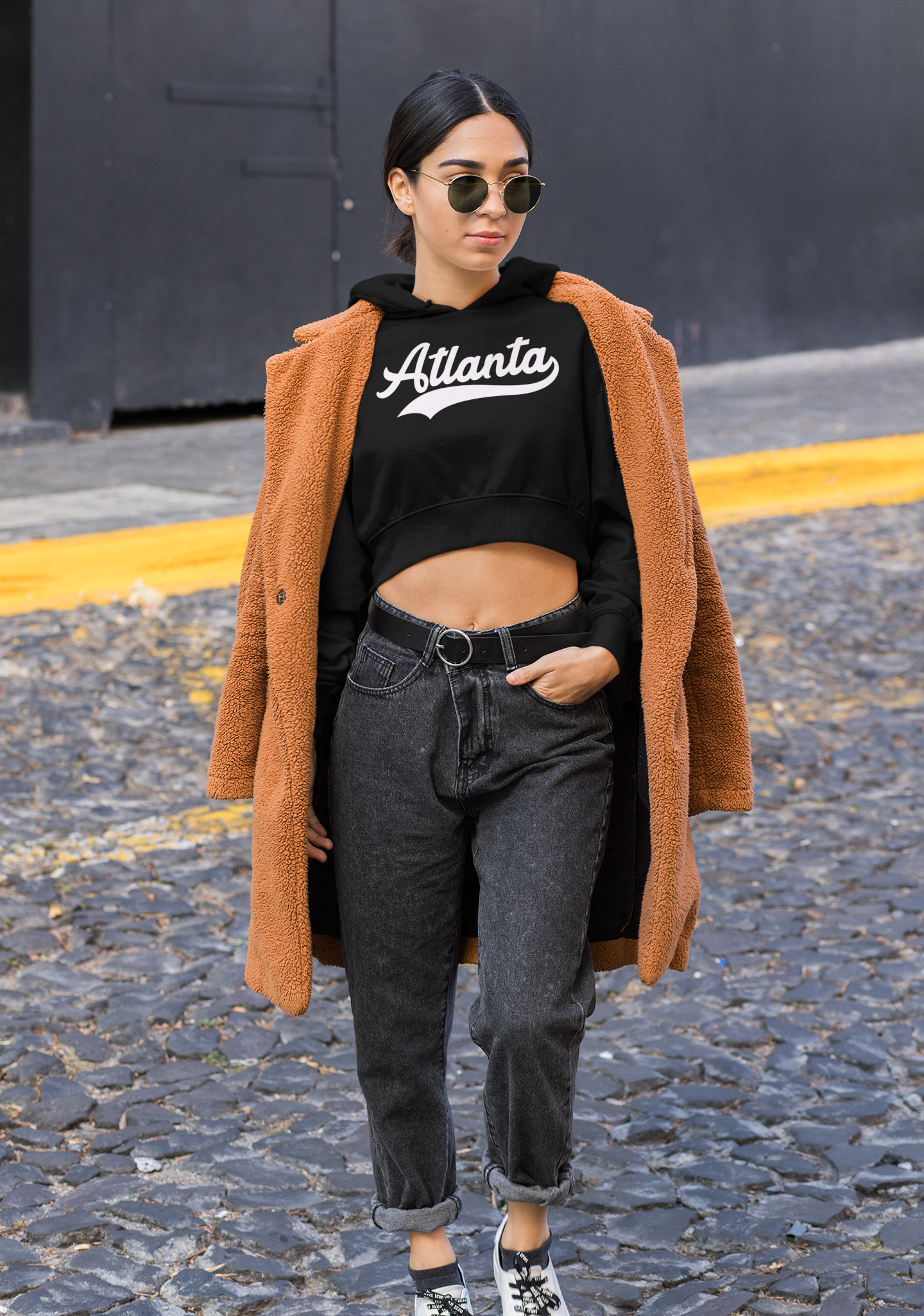 ATL For Life- Crop Hoodie
